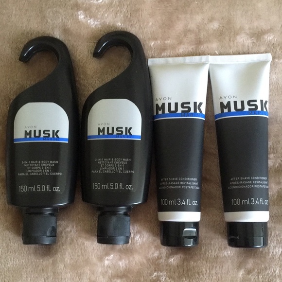 New Avon Musk Hair & Body Wash and After Shave - Picture 1 of 3